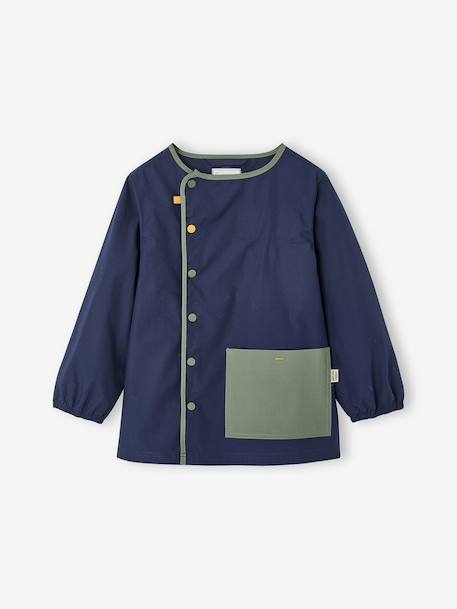 Cool School Smock for Boys blue+deep blue - vertbaudet enfant 