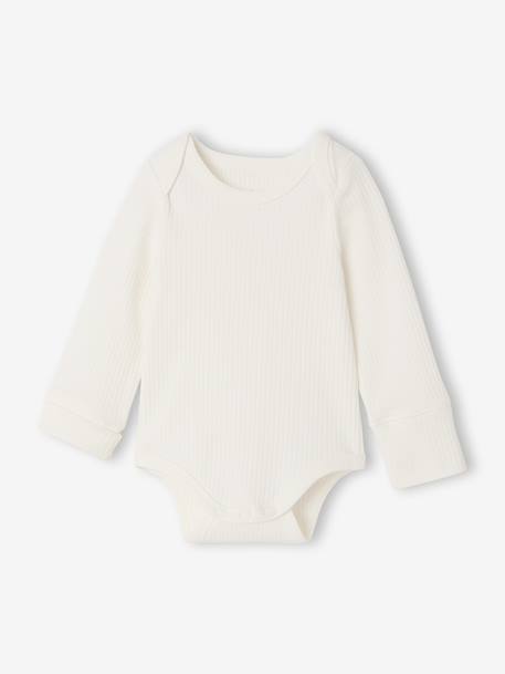 Pack of 3 long-sleeved bodysuits for baby caramel - vertbaudet enfant 
