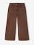 Pantalon fille large couleur bleu grisé+chocolat+moutarde+prune+rose+vert - vertbaudet enfant 