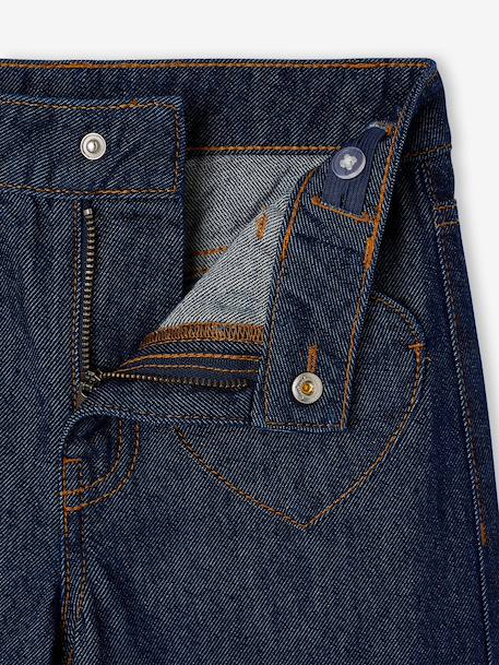 Wide-leg jeans for girls brut denim+medium blue - vertbaudet enfant 