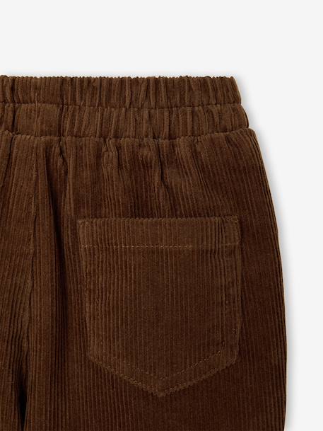 Corduroy Trousers for Babies brown+caramel+grey blue+lichen - vertbaudet enfant 