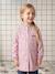 Customisable buttoned school smock for girls candy pink - vertbaudet enfant 