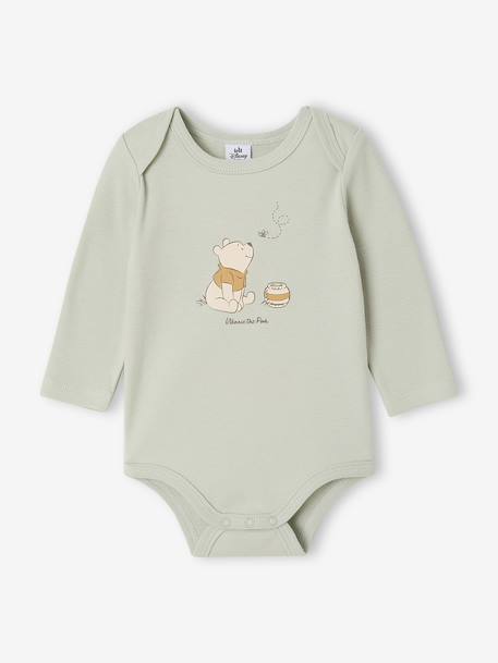 Pack of 2 Winnie the Pooh bodysuits aqua green - vertbaudet enfant 
