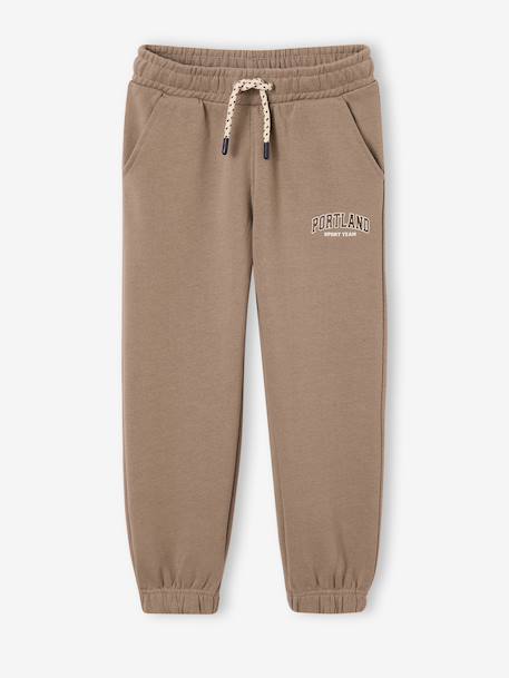 Jogging bottoms for boys beige+fir green+navy blue - vertbaudet enfant 