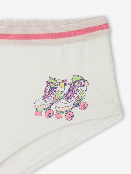 Pack of 7 shorts for girls ecru - vertbaudet enfant 