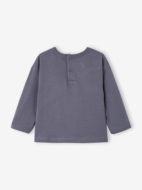 Pack of 2 long-sleeved T-shirts for baby cocoa+emerald green - vertbaudet enfant 