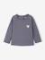 Long-sleeved T-shirt for baby girls grey blue+pale pink - vertbaudet enfant 