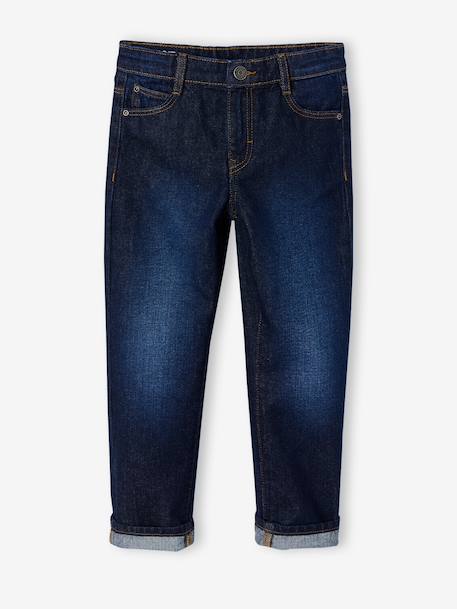 Jean droit garçon morphologie medium denim brut+stone - vertbaudet enfant 