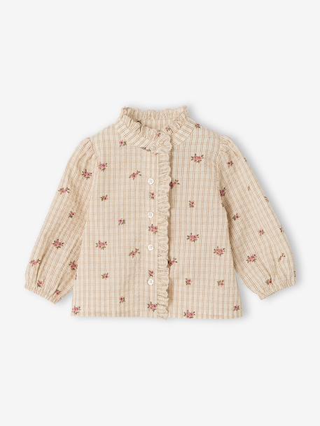 Blouse bébé fille manches longues écru - vertbaudet enfant 