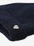 Ribbed hat for girls ecru+navy blue - vertbaudet enfant 