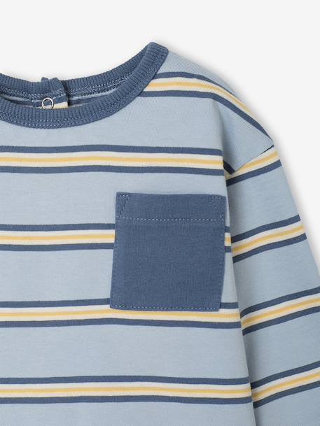 T-shirt manches longues bébé garçon bleu ciel - vertbaudet enfant 