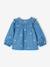 Denim blouse with long sleeves for baby girls stone - vertbaudet enfant 