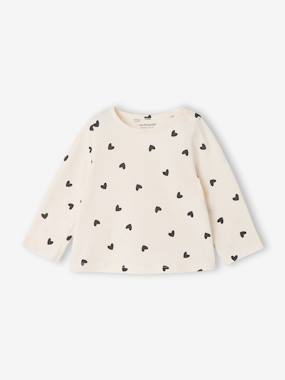 Baby-T-shirts & Roll Neck T-Shirts-T-shirts-Pack of 2 long-sleeved Basics baby t-shirts