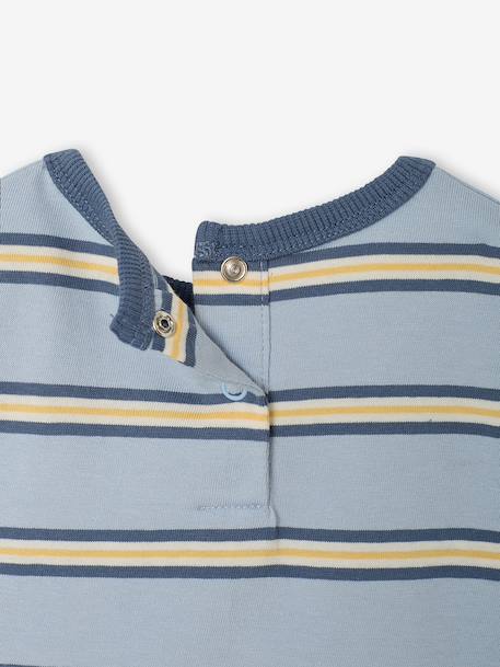 Long-sleeved T-shirt for baby sky blue - vertbaudet enfant 