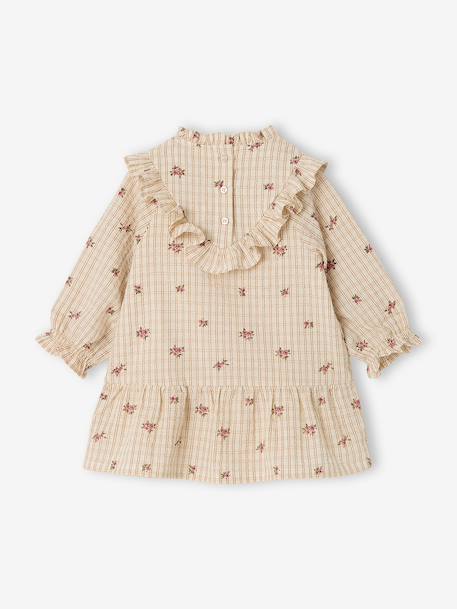 Robe bébé fille manches longues écru - vertbaudet enfant 