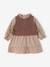 2-in-1 long-sleeved dress for baby chocolate - vertbaudet enfant 