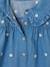 Denim blouse with long sleeves for baby girls stone - vertbaudet enfant 