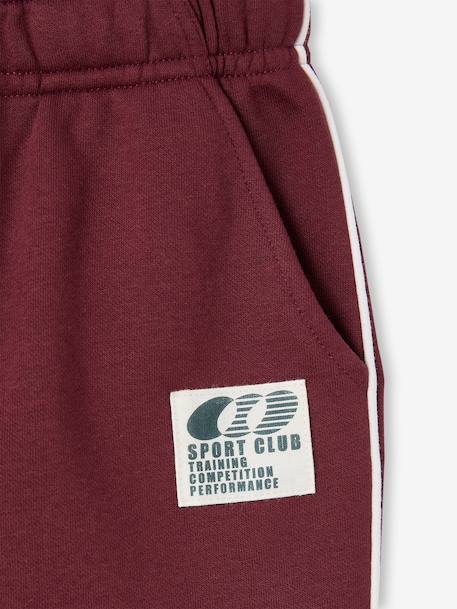 Jogging trousers for boys bordeaux red+slate grey - vertbaudet enfant 