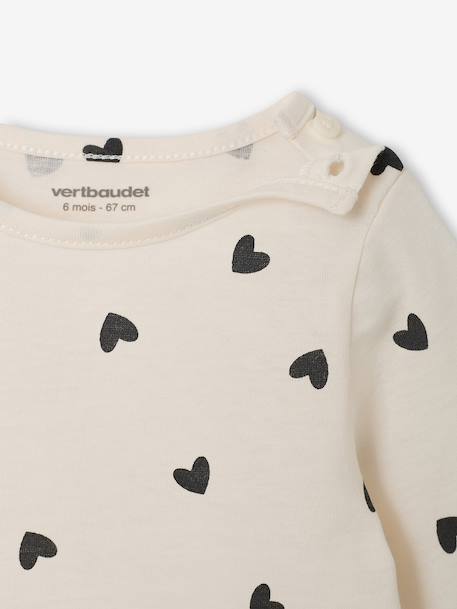 Pack of 2 long-sleeved Basics baby t-shirts hazel - vertbaudet enfant 
