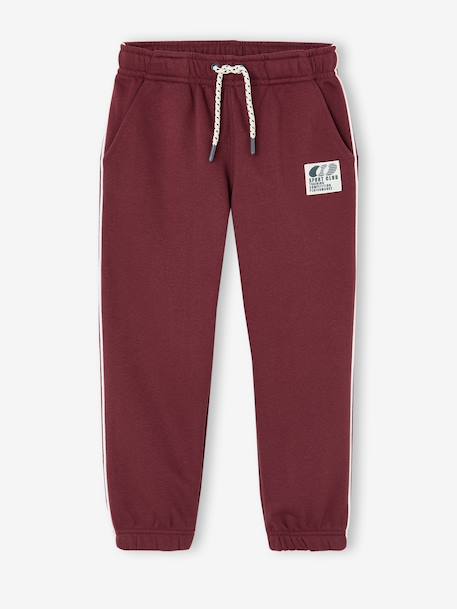 Pantalon de jogging garçon bordeaux+gris ardoise - vertbaudet enfant 