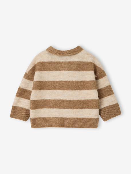 Polo jumper for baby taupe - vertbaudet enfant 