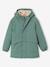Hooded Sherpa-Lined Parka for Boys black+khaki+sage green - vertbaudet enfant 