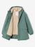 Hooded Sherpa-Lined Parka for Boys black+khaki+sage green - vertbaudet enfant 