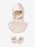 Baby girls balaclava and mittens set ecru - vertbaudet enfant 