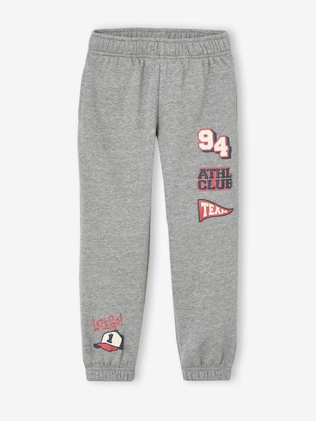 Jogging bottoms for boys marl grey - vertbaudet enfant 