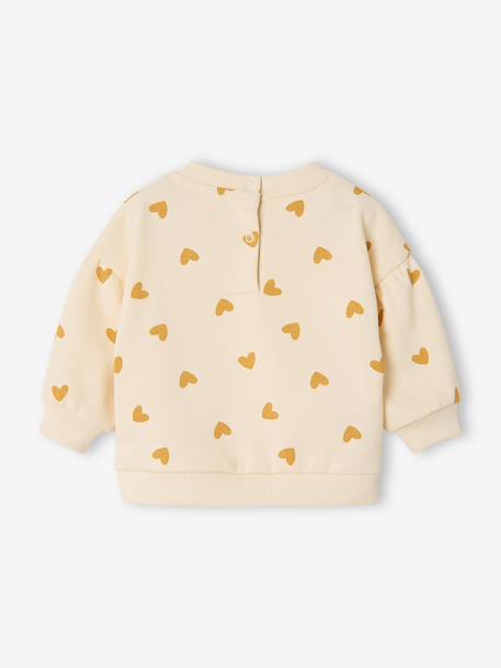 Sweatshirt with leopard print taupe+vanilla - vertbaudet enfant 