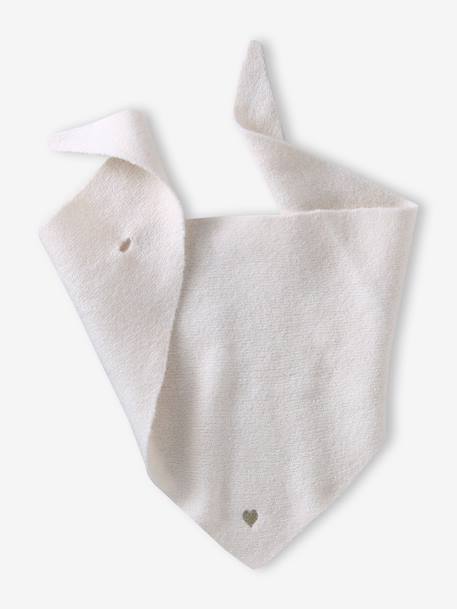 Echarpe triangle en tricot fille écru - vertbaudet enfant 