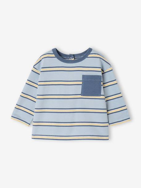 Long-sleeved T-shirt for baby sky blue - vertbaudet enfant 