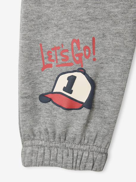 Jogging bottoms for boys marl grey - vertbaudet enfant 