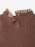 2-in-1 long-sleeved dress for baby chocolate - vertbaudet enfant 