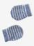 Baby boys hat, snood and mittens set ocean blue+taupe - vertbaudet enfant 
