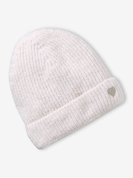 Bonnet fille cote écru+marine - vertbaudet enfant 