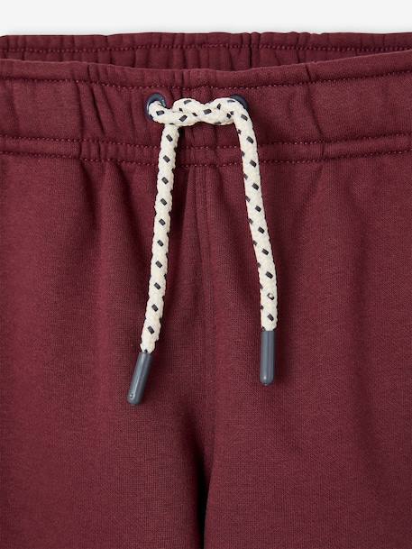 Jogging trousers for boys bordeaux red+slate grey - vertbaudet enfant 