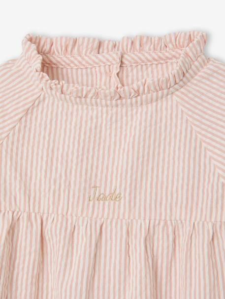 Long-sleeved blouse for baby girls rosy - vertbaudet enfant 