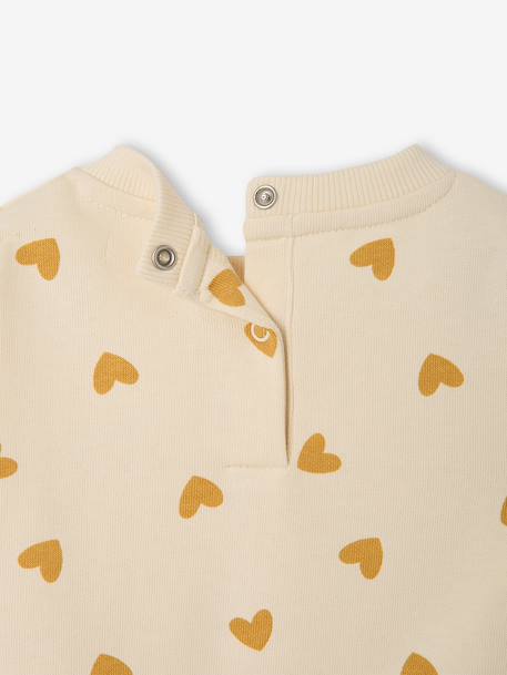Sweatshirt with leopard print taupe+vanilla - vertbaudet enfant 