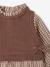 2-in-1 long-sleeved dress for baby chocolate - vertbaudet enfant 
