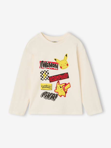 Long-sleeved T-shirt Pokémon for boys ecru - vertbaudet enfant 