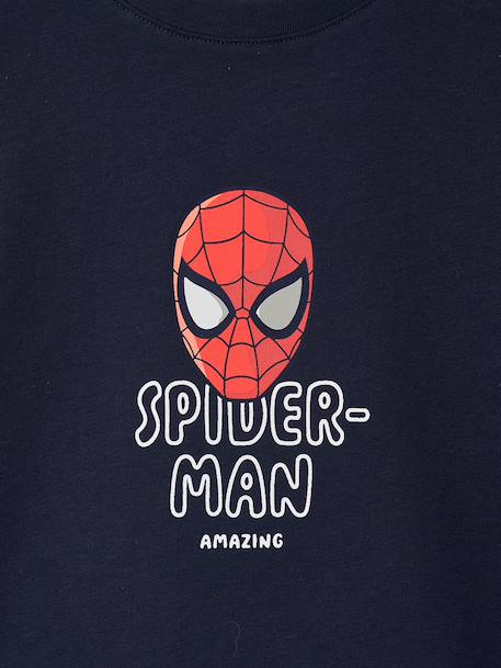 Long-sleeved T-shirt Spider-Man for boys navy blue - vertbaudet enfant 