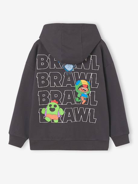 Hooded Brawl Stars sweatshirt for boys anthracite - vertbaudet enfant 