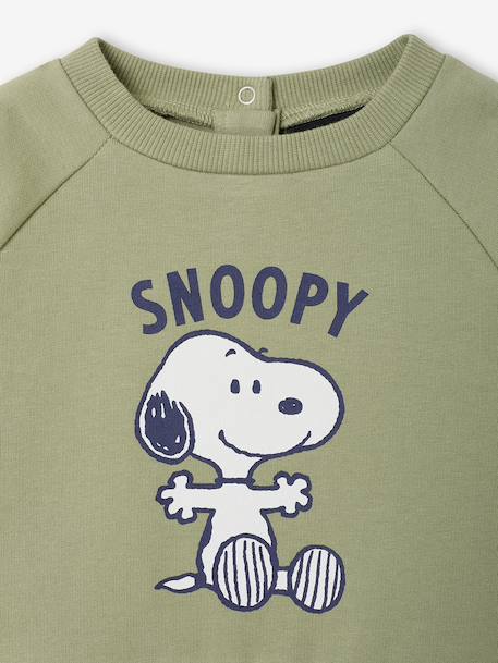 Snoopy sweatshirt for baby khaki - vertbaudet enfant 