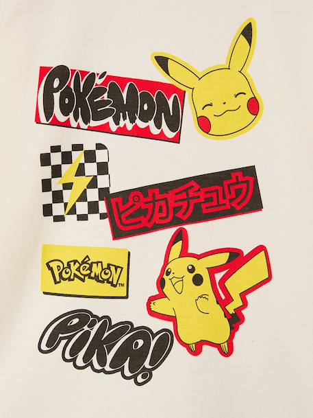 T-shirt manches longues Pokemon garçon écru - vertbaudet enfant 