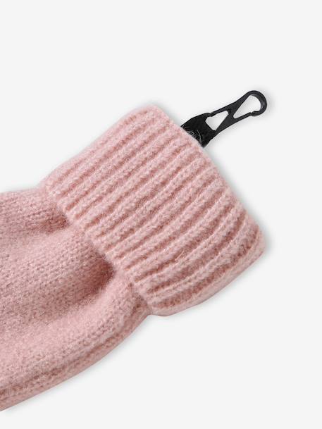 Knitted hat, snood and gloves set for girls rosy - vertbaudet enfant 