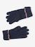 Knitwear hat, snood and gloves set for girls navy blue - vertbaudet enfant 