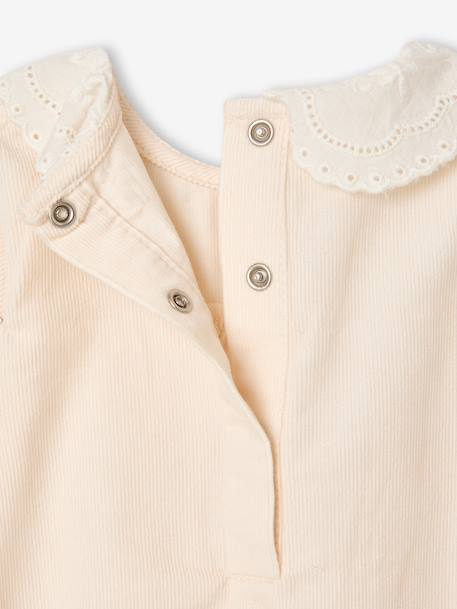 Ensemble barboteuse et collants naissance écru - vertbaudet enfant 
