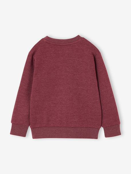 Sweatshirt with front print for boys marl red+marl white+night blue - vertbaudet enfant 