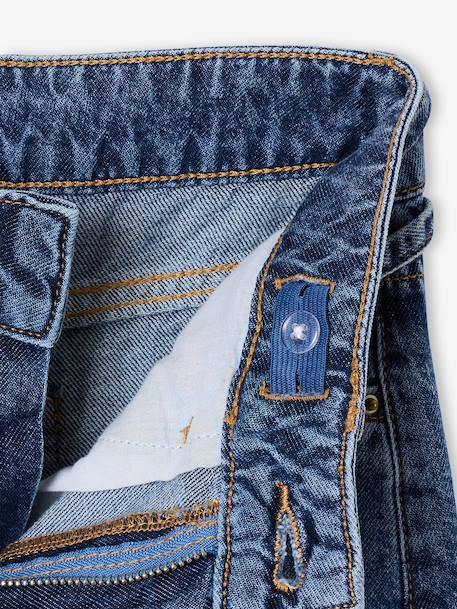 Wide-leg jeans for girls medium blue - vertbaudet enfant 